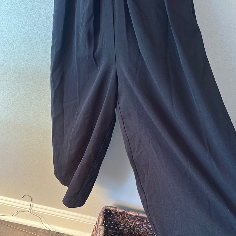 Sans Souci Black Ruched Strapless Jumpsuit - Picture 2 of 2